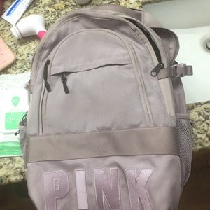 A pink backpack from last year